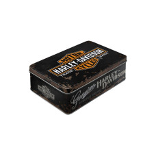 Nostalgic Art Vorratsdose Harley Davidson 3 l, Schwarz/Orange/Weiss