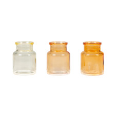 CHALET Vasen-Set S 3 Stück, 7.5 cm, Gelb