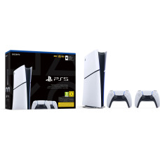 Sony Playstation Spielkonsole PlayStation 5 Slim – Dig. Edition 2x DualSense Sony Playstation Spielkonsole PlayStation 5 Slim – Dig. Edition 2x DualSense
