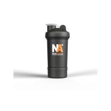 NUTRIATHLETIC Shaker 500 ml, Schwarz/Transparent