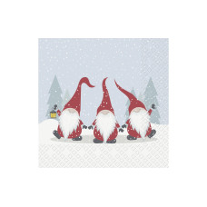 Stewo Weihnachtsservietten Gnomo 33 x 33 cm, 20 Stück Stewo Weihnachtsservietten Gnomo 33 x 33 cm, 20 Stück