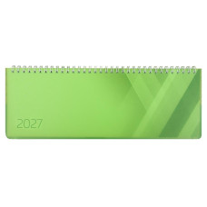 Simplex Tisch-Querkalender Colors 2027 1 W/2 S, 290 x 105 mm, Grün Simplex Tisch-Querkalender Colors 2027 1 W/2 S, 290 x 105 mm, Grün