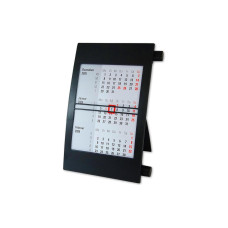 Simplex Pultkalender 2027 3-Monats-Planer 11 x 18 cm Schwarz/Blau Simplex Pultkalender 2027 3-Monats-Planer 11 x 18 cm Schwarz/Blau