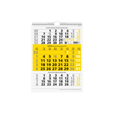 Simplex Wandkalender 2027 3M/1S Gelb 31 x 40 cm Simplex Wandkalender 2027 3M/1S Gelb 31 x 40 cm