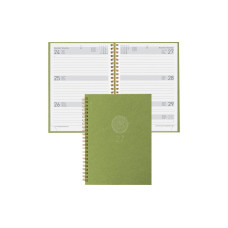 Biella Geschäftsagenda Dispo Term Natural Wire-O Blume, 2027, Grün