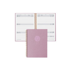 Biella Geschäftsagenda Dispo Term Natural Wire-O Blume, 2027, Rosa