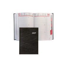 Biella Geschäftsagenda Registra plus Marmor, 2027, Schwarz