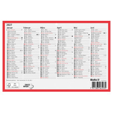 Biella Tafelkalender 23.5 x 15.5 cm