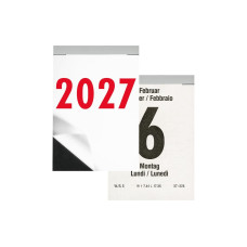 Biella Abreisskalender Tag 6.5 x 9.8 cm Papier weiss Biella Abreisskalender Tag 6.5 x 9.8 cm Papier weiss