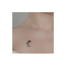 minink Tattoo Sonnenuntergang Palmen Grösse: S (3.1 cm x 4.1 cm) minink Tattoo Sonnenuntergang Palmen Grösse: S (3.1 cm x 4.1 cm)