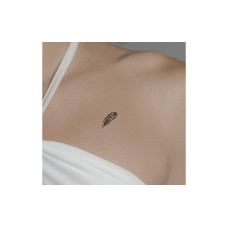 minink Tattoo Stilvolle Feder Grösse: S (2.1 cm x 3.3 cm) minink Tattoo Stilvolle Feder Grösse: S (2.1 cm x 3.3 cm)