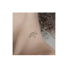 minink Tattoo Schwimmende Schildkröte Grösse: S (3.3 cm x 4.0 cm) minink Tattoo Schwimmende Schildkröte Grösse: S (3.3 cm x 4.0 cm)