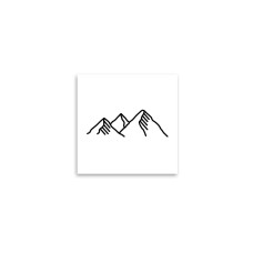 minink Tattoo Berge mit Schnee Grösse: S (4.0 cm x 1.3 cm) minink Tattoo Berge mit Schnee Grösse: S (4.0 cm x 1.3 cm)
