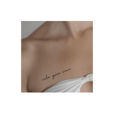 minink Tattoo Schrift ride your wave Grösse: L (1.9 cm x 9.0 cm) minink Tattoo Schrift ride your wave Grösse: L (1.9 cm x 9.0 cm)