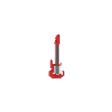 BRIXIES Bausteinmodell E-Gitarre Rot aus 115 Bausteinen BRIXIES Bausteinmodell E-Gitarre Rot aus 115 Bausteinen