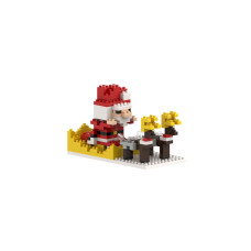 BRIXIES Bausteinmodell Weihnachtsschlitten aus 205 Bausteinen BRIXIES Bausteinmodell Weihnachtsschlitten aus 205 Bausteinen