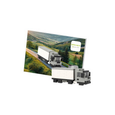 BRIXIES Bausteinmodell LKW aus 161 Bausteinen BRIXIES Bausteinmodell LKW aus 161 Bausteinen