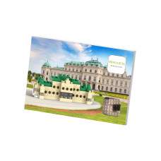 BRIXIES Bausteinmodell Schloss Belvedere Postkarte aus 127 Teilen BRIXIES Bausteinmodell Schloss Belvedere Postkarte aus 127 Teilen