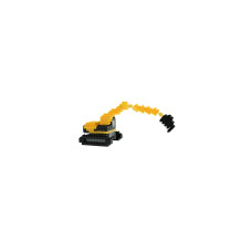 BRIXIES Bausteinmodell JCB Raupenbagger aus 110 Bausteinen BRIXIES Bausteinmodell JCB Raupenbagger aus 110 Bausteinen
