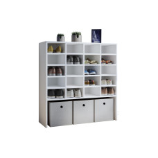 VCM Schuhschrank Hinsol XL 92 x 99 cm, Weiss