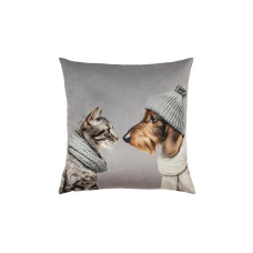 pad Kissenbezug Cat Loves Dog Light Grey, ca. 45 x 45 cm pad Kissenbezug Cat Loves Dog Light Grey, ca. 45 x 45 cm