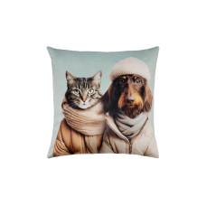pad Kissenbezug Cat Loves Dog Mint, ca. 45 x 45 cm pad Kissenbezug Cat Loves Dog Mint, ca. 45 x 45 cm