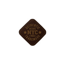 Mono-Quick Aufnäher Leder Authentic Wears NYC 1 Stück Mono-Quick Aufnäher Leder Authentic Wears NYC 1 Stück