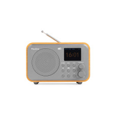 Audizio Milan-Bamboo DAB+ Radio mit BT u. FM, bambusfarben Grau