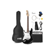 MAX E-Gitarre GigKit LftH Schwarz MAX E-Gitarre GigKit LftH Schwarz
