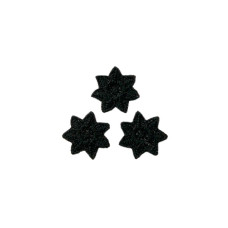Mono-Quick Applikation 3 Sternchen, schwarz | Mono-Quick 3 Stück