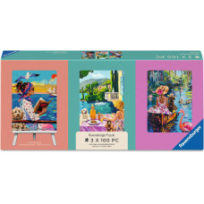 Ravensburger Puzzle Mit Hund auf Reisen 3 x 100 Ravensburger Puzzle Mit Hund auf Reisen 3 x 100