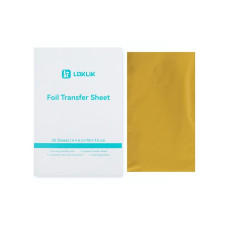 LOKLIK Folien-Transferbögen 10 x 15 cm, 50 Stück, Gold LOKLIK Folien-Transferbögen 10 x 15 cm, 50 Stück, Gold
