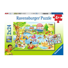 Ravensburger Puzzle Freizeit am See 2 x 24 Teile