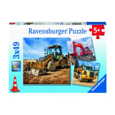 Ravensburger Baufahrzeuge im Einsatz 3 x 49 Teile