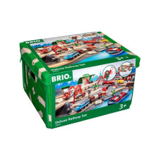BRIO Strassen & Schienen Bahn Set Deluxe