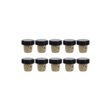 Westmark Korken Set N-Kork für 0.7-1 lt. Flaschen 10 Stück, Schwarz