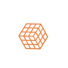 Zone Denmark Topfuntersetzer Cube Orange Zone Denmark Topfuntersetzer Cube Orange