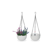 relaxdays Blumenampel mit Wasserspeicher 2er Set 18.5 x 11.5 cm relaxdays Blumenampel mit Wasserspeicher 2er Set 18.5 x 11.5 cm