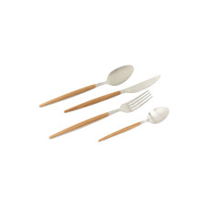 Kare Besteck-Set Paris Nature, 16-teilig, Nature / Silber Matt