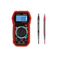Velleman DVM010 CAT III 600 V, LCD-Display, Schwarz/Rot Velleman DVM010 CAT III 600 V, LCD-Display, Schwarz/Rot