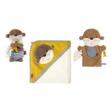 fehn Bade-Set «Otter Theo» Frottee, Musselin, mehrfarbig