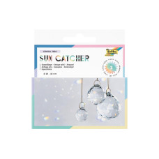 Folia Sun Catcher CRYSTAL TRIO Transparent, Gold Ø 2+3+4 cm