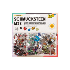 Folia Schmucksteine-Set ELEGANCE Mehrfarbig Glänzend 800 Teile