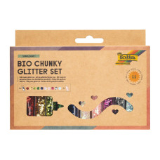 Folia BIO Glitter-Set FLOCKEN Bio, Chunky, 11-teilig, Mehrfarbig Folia BIO Glitter-Set FLOCKEN Bio, Chunky, 11-teilig, Mehrfarbig