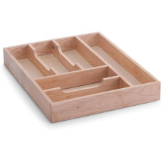 Zeller Present Besteckkasten Gummibaum Braun Zeller Present Besteckkasten Gummibaum Braun
