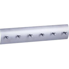 Zeller Present Wandhaken Schlüsselbord Glas Alu Silber Zeller Present Wandhaken Schlüsselbord Glas Alu Silber