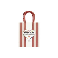 Folia Paper Bags M 8 Stück,18 x 8 x 21 cm, 4 Motive sortiert