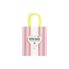 Folia Paper Bags M 8 Stück,18 x 8 x 21 cm, 4 Motive sortiert