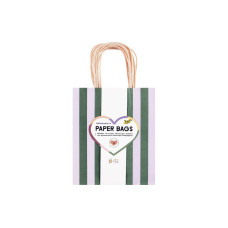 Folia Paper Bags M 8 Stück,18 x 8x21 cm, 4 Motive sortiert