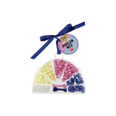 Folia Perlen Mix BOWS, 110 Teile Mehrfarbig